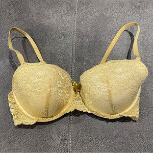 Gold Lace Push Up Bra💛